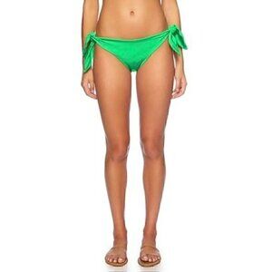 Susana Monaco Tie-Side Bikini Bottoms In Vibrant Green, VACATION, BEACH, MED